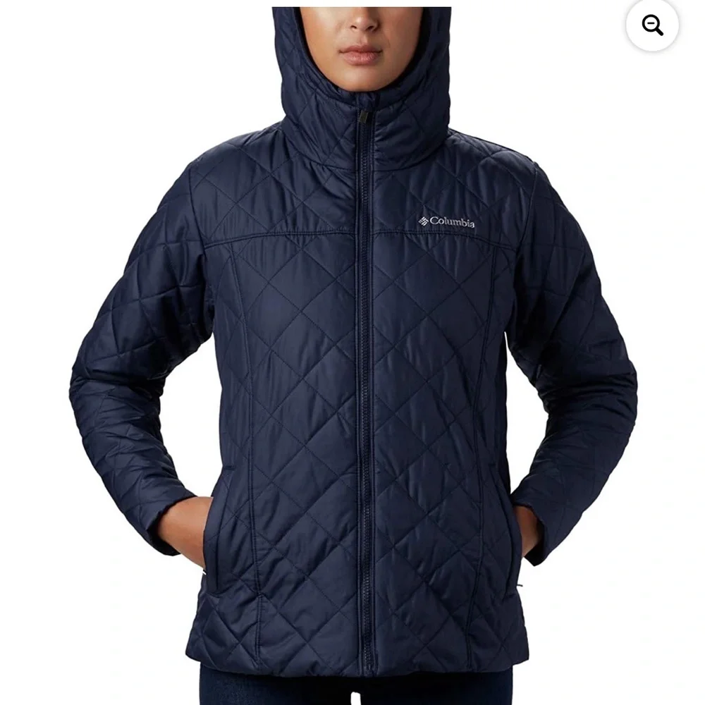 Columbia Womens Copper Crest Hooded Jacket Dark Nocturnal - Picture 4 of 8